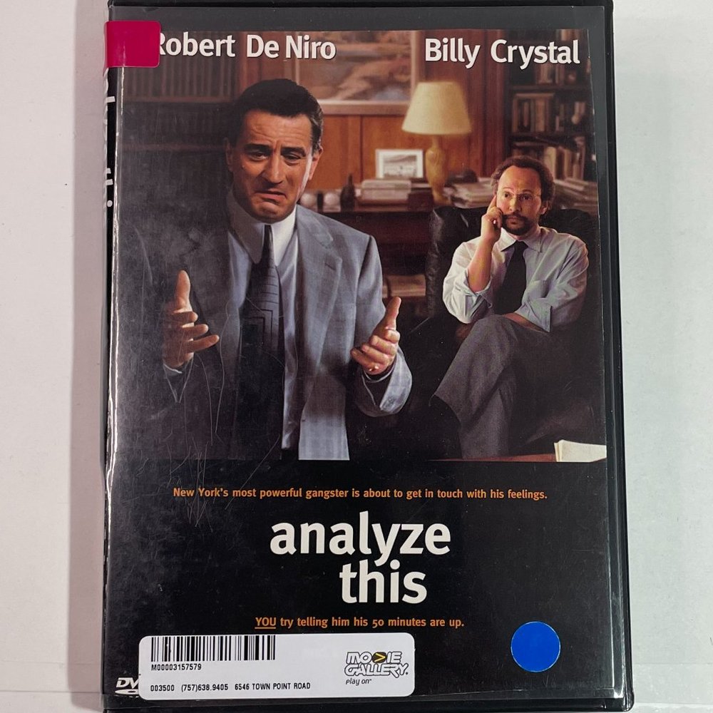 Analyze This (New Sealed DVD, 1999) Starring Billy Crystal and Robert De Niro